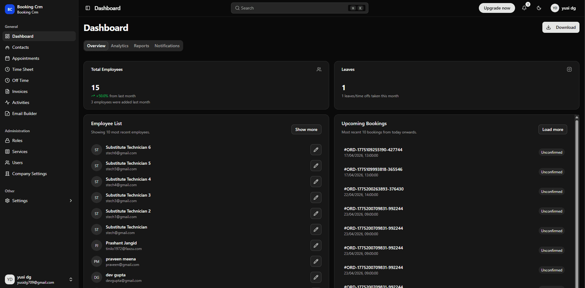 Dashboard